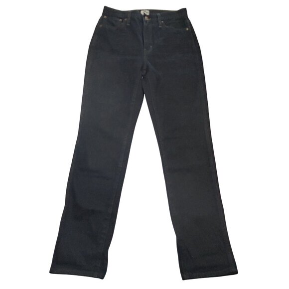 J.Crew Womens 10" Vintage Straight Jeans‎ in Dark Wash Cotton Size 26 - Picture 1 of 12